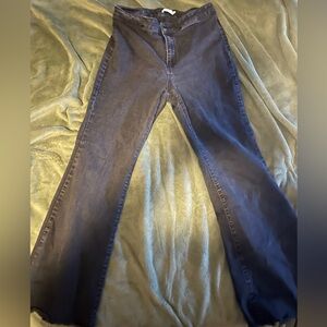 Women's Black Flare Jeans